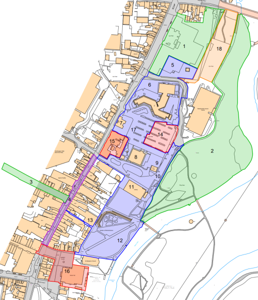 Map showing investment plan in Burton